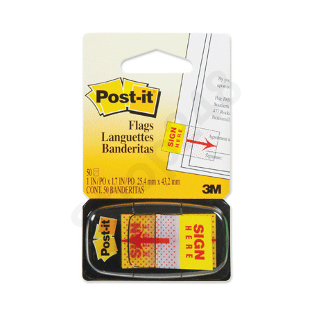 3M Post-it 680-9 SIGN HERE XJ (50i/]) ƶKXJ, Post it, Stick notes sticker