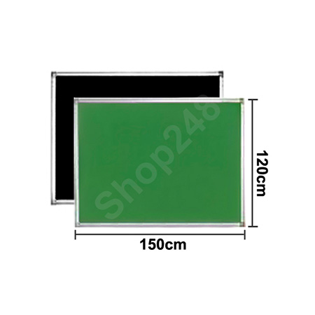 單面鋁邊粉筆寫字板 (150Wx120H)cm 綠板, 黑板, Green Board, Black Board 黑色板