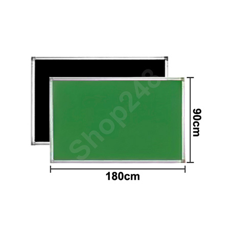 單面鋁邊粉筆寫字板 (180Wx90H)cm 綠板, 黑板, Green Board, Black Board 黑色板