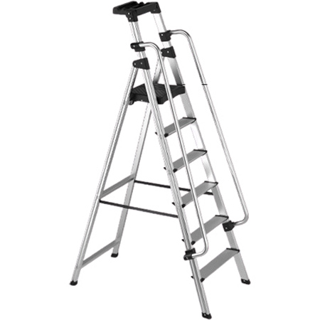 鋁質扶手安全梯 (6級/68cmW/145cmH) ladder 梯子 踏脚 鋁梯,梯子及踏脚 鋁梯 ladder