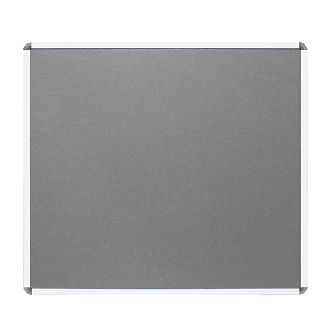 鋁邊掛牆絨面報告板 (W90 X H100cm/灰色) 