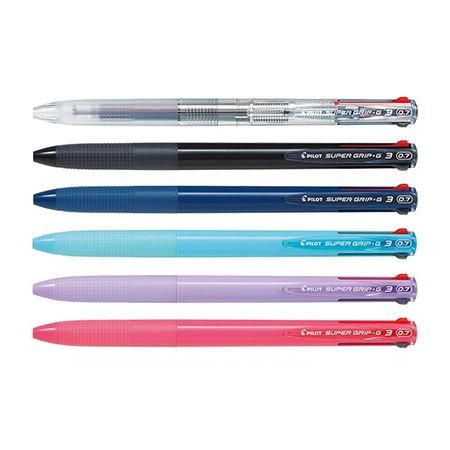 PILOT ʼֵP BKSG-30F Super Grip G3 SFl (3/0.7mm) hⵧ Multi color pens 3ⵧ 3l Tl Tⵧ