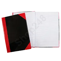紅黑硬皮單行簿 A4 - 8吋 x 11.5吋 (100 頁) 
