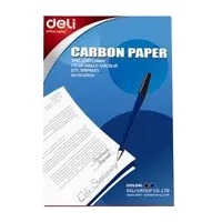 DELI E39834 Carbon 複寫紙 (A4/藍色) 100張/盒