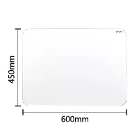 Deli 50025 窄邊框磁性白板 (貼牆式安裝/60x45cm)