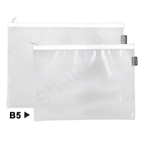 Deli 5691 網紋拉鏈袋(B5/白色)