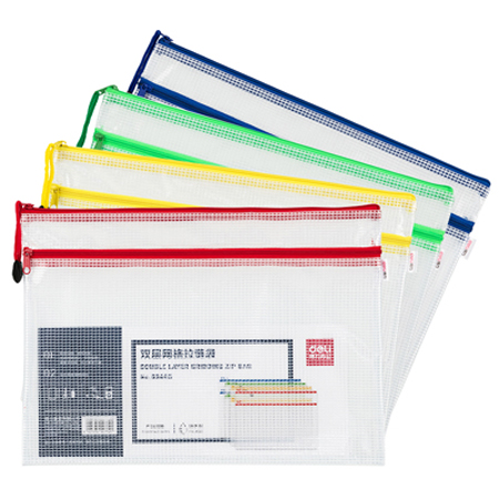 Deli 63465 hU (A4) U Zipper storage Bags U files ֳ Zipper storage bag