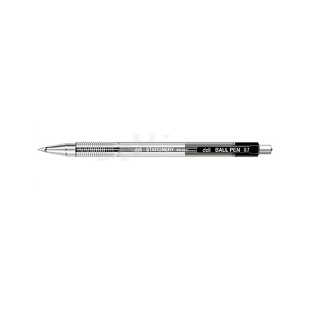 Deli 6511 wl (0.7mm / black-) wl Retractable Ball Pen 