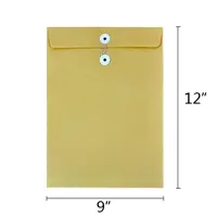 雞眼封牛皮紙啡色公文袋A4 - 9吋x12吋(50個裝)