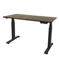 SONEX 電動升降辦公桌 (黑色架/深棕桌面-120x60cm)