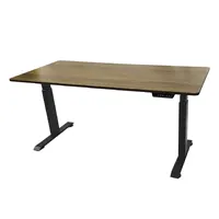 SONEX 電動升降辦公桌 (黑色架/深棕桌面-160x70cm)