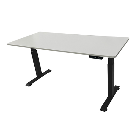 SONEX 電動升降辦公桌 (黑色架/白色桌面-160x70cm) 