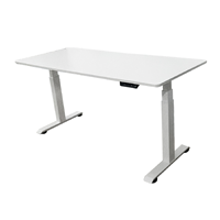 SONEX 電動升降辦公桌 (白色架/白色桌面-160x70cm)
