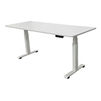 SONEX 電動升降辦公桌 (白色架/白色桌面-180x70cm)