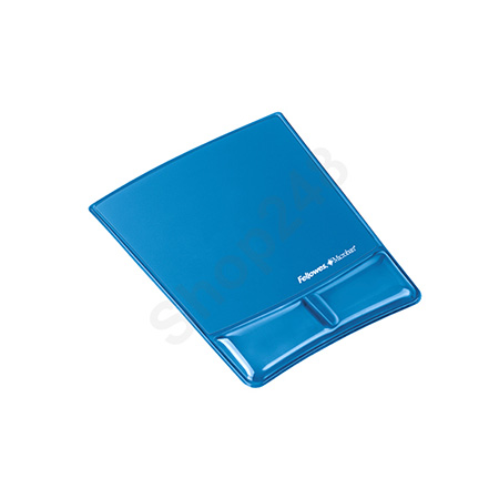 Fellowes 91822 啫喱手墊連滑鼠墊(藍色) 手墊及滑鼠墊 Ergonomic Keyboard and Mouse Pad