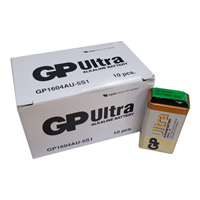 GP Ultra Pʹq Alkaline (9V / 10ɸ)