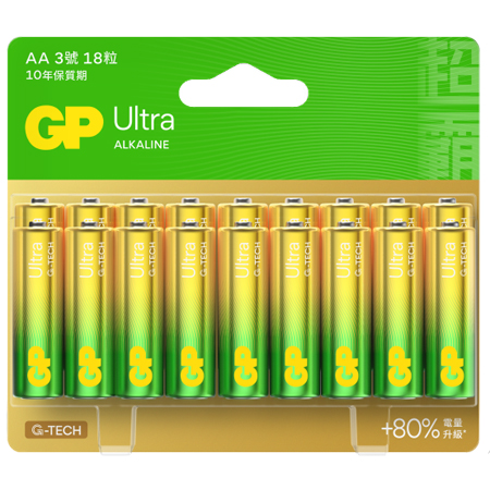 GP Ultra Pʹq Alkaline (2A / 18ɸ) GP WQ 2A AA battery 电,q q q