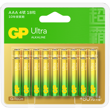 GP Ultra Pʹq Alkaline (3A / 18ɸ) GP WQ 3A AAA battery,电,q q q