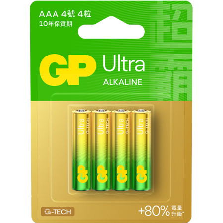 GP  Ultra Pʹq Alkaline (3A / 4ɸ) GP WQ 2A AA battery,电,q q q