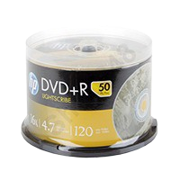 HP DVD+R 16X/4.7GB -50隻裝