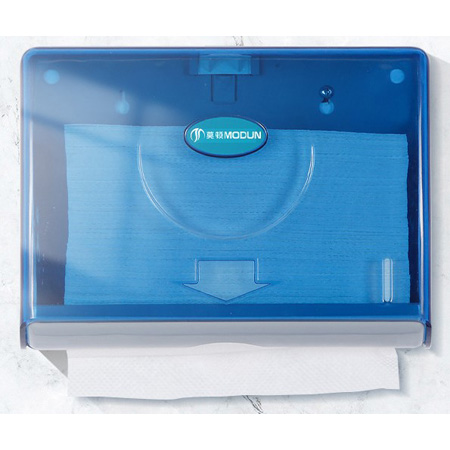 MODUN 掛牆式M-fold紙巾盒(27Wx22Hx10Dcm/透明藍) 