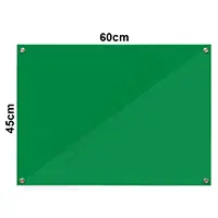 磁性強化玻璃白板 (綠色/60x45cm)