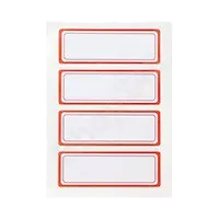 M&G 晨光 YT-04 方形標籤貼紙(紅色/24x70mm,4枚/張, 10張/包)