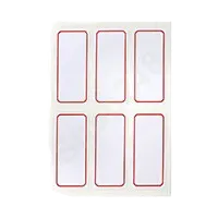 M&G 晨光 YT-05 方形標籤貼紙(紅色/25x53mm,6枚/張, 10張/包)