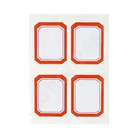 M&G 晨光 YT-07 方形標籤貼紙(紅色/35x45mm,4枚/張, 10張/包)