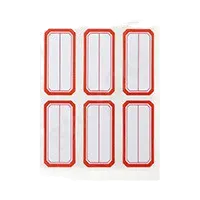 M&G 晨光 YT-09 方形標籤貼紙(紅色/23x49mm,6枚/張, 10張/包)