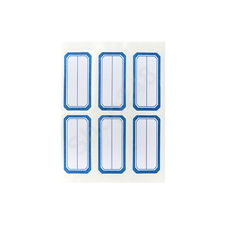 M&G 晨光 YT-10 方形標籤貼紙(藍色/23x49mm,6枚/張, 10張/包) M&G 晨光報事貼及標籤貼紙, Memo & Labels, 彩色貼紙, Color Label