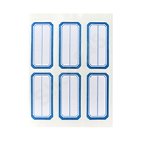 M&G 晨光 YT-10 方形標籤貼紙(藍色/23x49mm,6枚/張, 10張/包)
