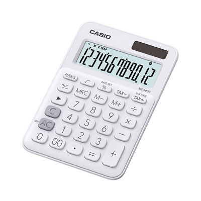 Casio MS-20UC-WE 桌面計算機 (12位) casio calculator,桌面計算機,Desktop Calculator, 計數機