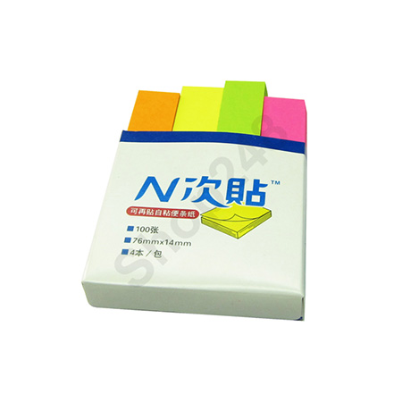 NK 4åƶK(76x14mm/100ix4) ƶKXJ, Post it, Stick notes sticker