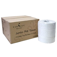 Virjoy Jumbo Roll Tissue 大卷衛生紙(白色/7.5cm / 12卷裝)