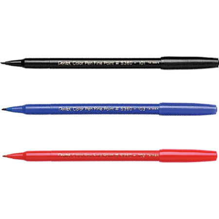 Pentel S360 Color Pen 幼字簽字筆(2mm) 