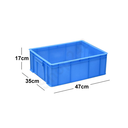 可疊式存放膠箱(小號物流箱-W47xD35xH17cm) 