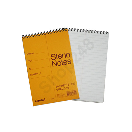 GAMBOL S6090 tOï (6Tx9T-80) Oï, Notebook short hand book, shorthand book