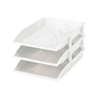 Shuter 樹德 OA-2736 三層膠質文件盤(白色/263x354x60mm)