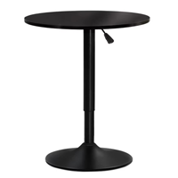 黑色圓形升降桌(桌面dia.60cm/升降69-108cm)