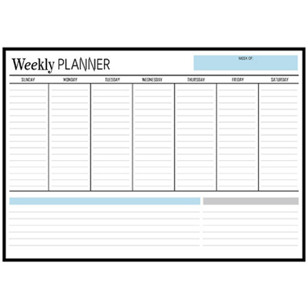 Weekly Planner 磁性白板貼(430x300mm) 