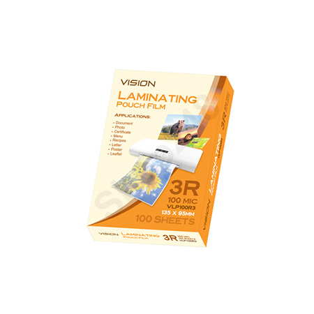 VISION L (3R-95x135)mm (100mic / 100i) L L Clear Laminating Pouches Laminating Film laminator pouch 