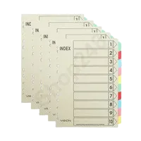 VISION 紙質索引紙(A4/10級)(5套裝)