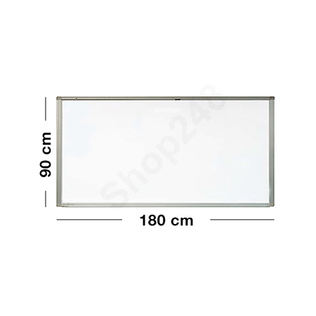 堅固型單面磁性搪瓷白板 (180Wx90H)cm magnitic Enamel Whiteboard white board 磁性鋁邊單面搪瓷白板