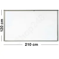 堅固型單面磁性搪瓷白板(210Wx120H)cm