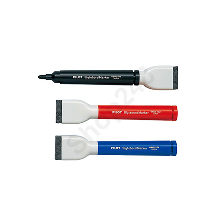 PILOT 百樂牌 WBME-15M 膠杆白板筆(帶擦/1.8-2.2mm) 水性筆 wytebord Whiteboard Marker pens 白板筆 水筆