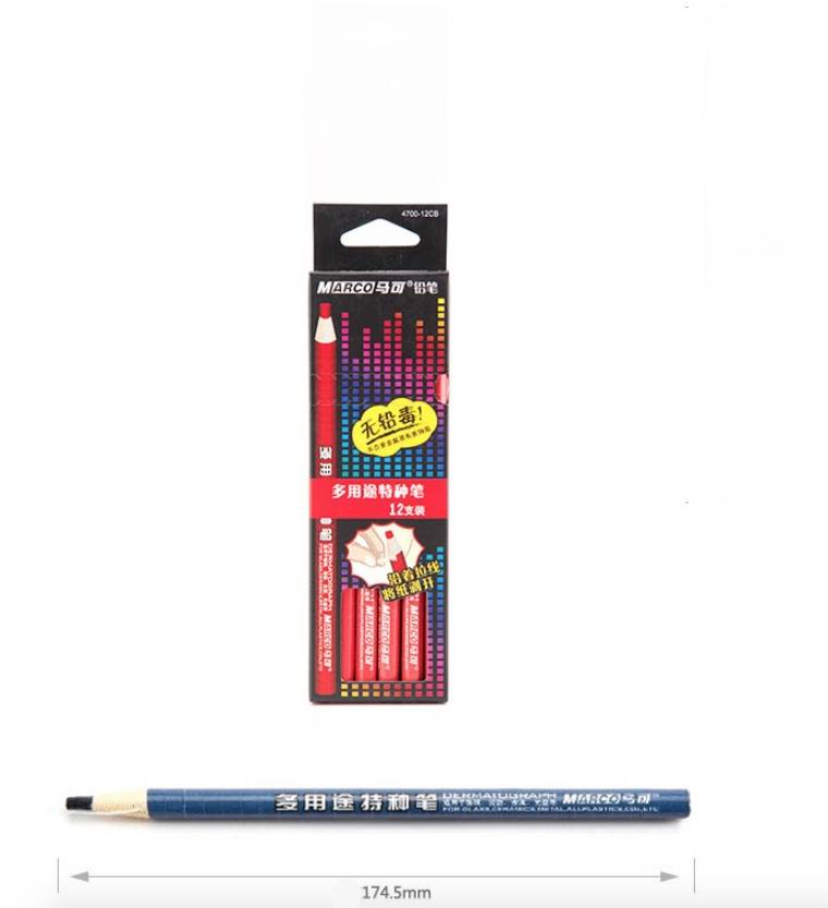 MARCO 4700 多用途特種紙卷顏色鉛筆 (12支裝)